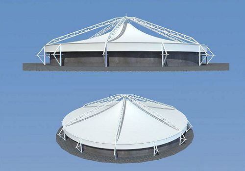 反吊膜集气罩比玻璃钢集气罩更能抗雪载的原因