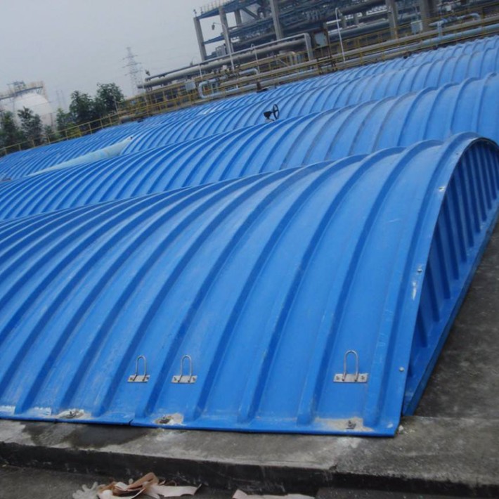 耐酸碱污水池盖板玻璃钢污水池盖板玻璃钢集气罩污水池加盖