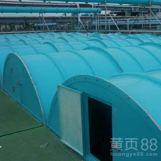 【玻璃钢污水池处理设备-防腐蚀玻璃钢盖板-污水池集气罩定制】- 